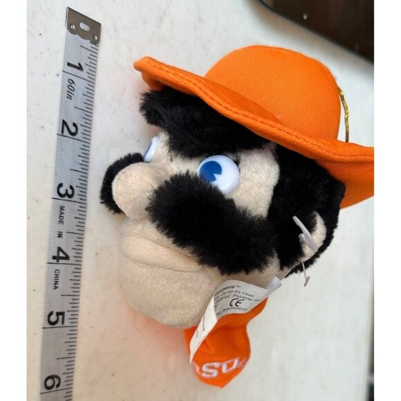 Set of 2 Oklahoma State Cowboys Pistol Pete Mini Plush Ornaments 6" Tall (READ) - Picture 7 of 10